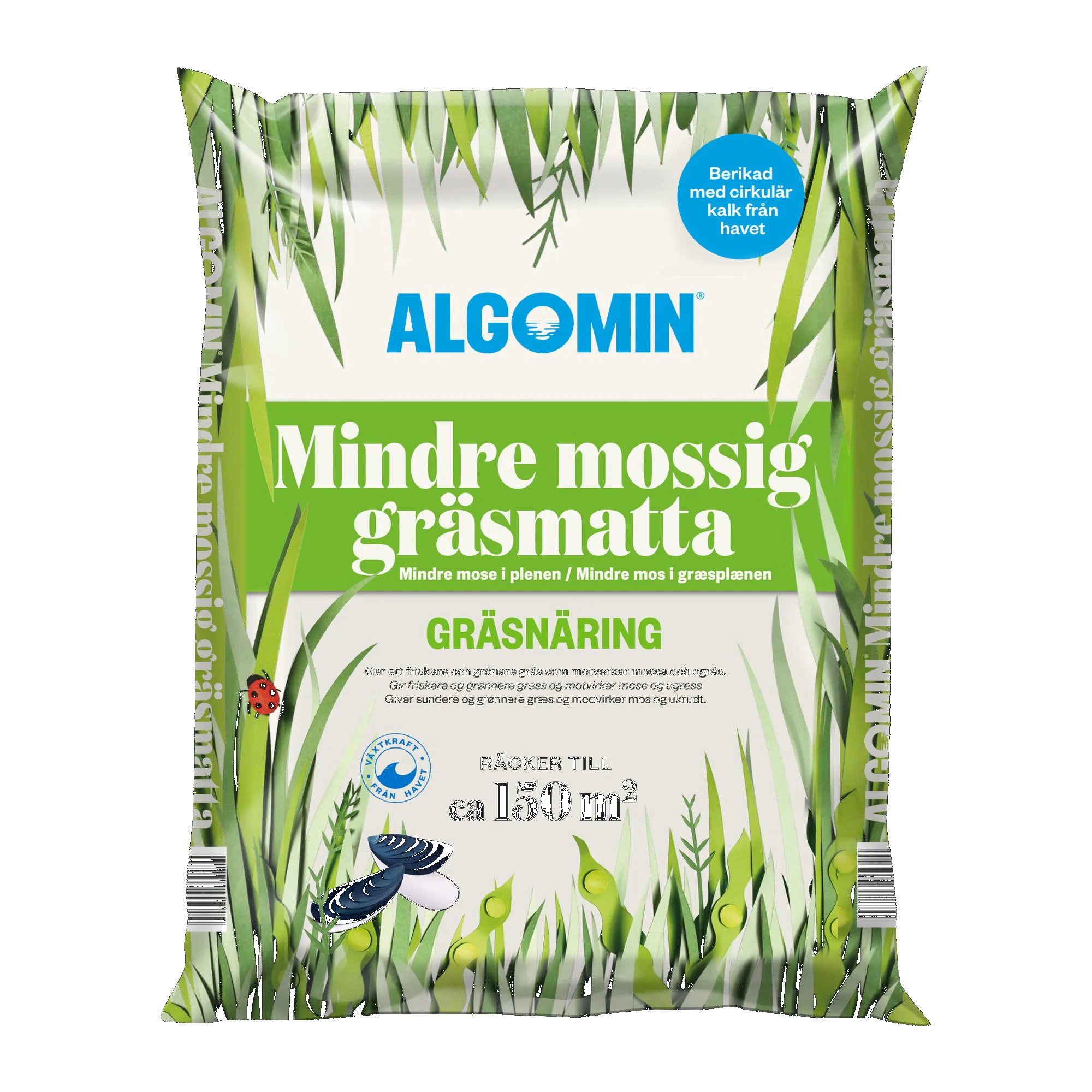 Gräsmattegödsel Algomin Mindre Mossig Gräsmatta 6,5 Kg