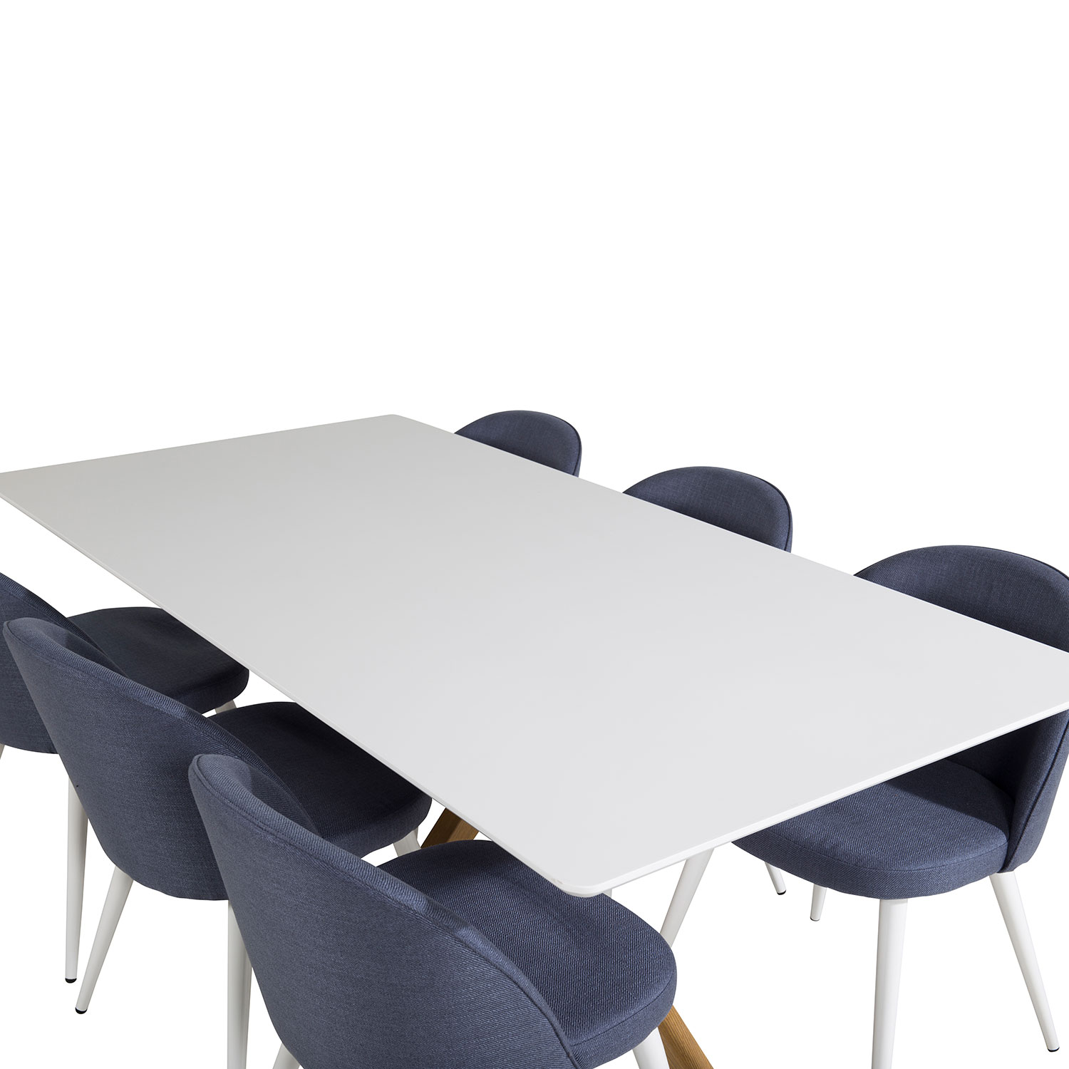 Matgrupp Venture Home Piazza med 6 Velvet stolar Tyg