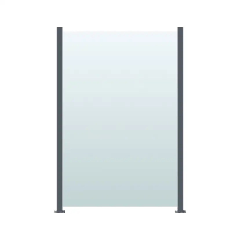 Glasräcke Hortus Klarglas Inkl Modul & Stolpar 100 x 150 cm