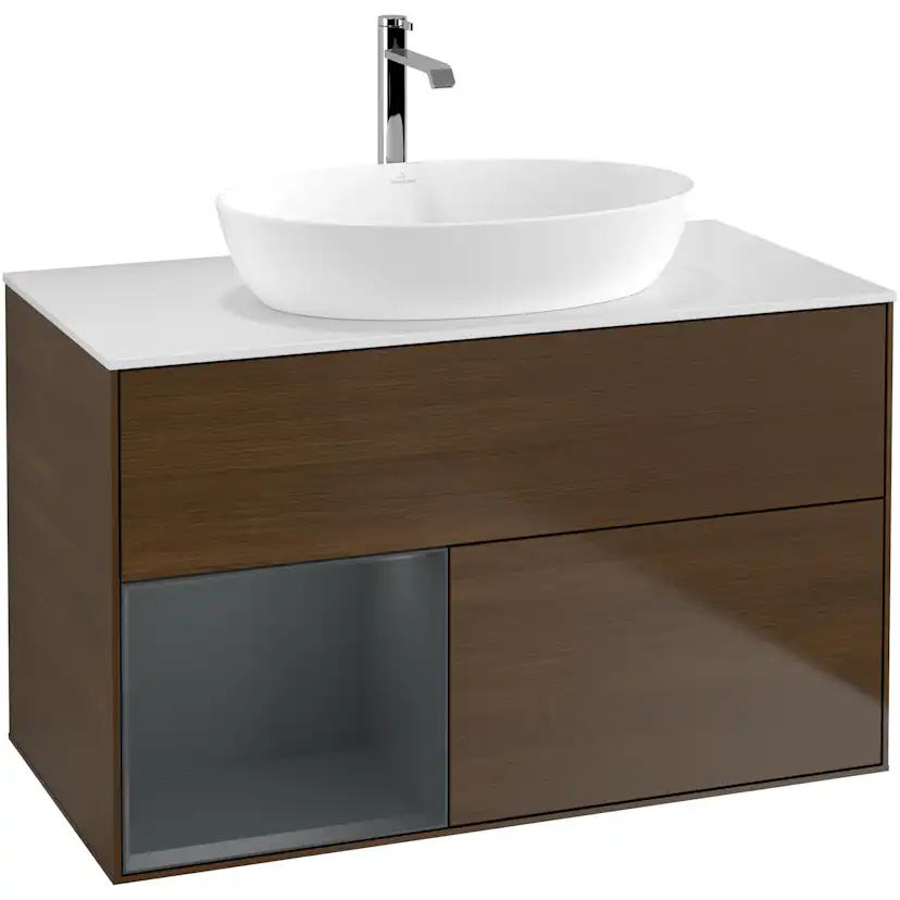 Tvättställsskåp Villeroy & Boch Finion med 2 Lådor Hylla och Bänkskiva för Fristående Tvättställ från Artis & Collaro