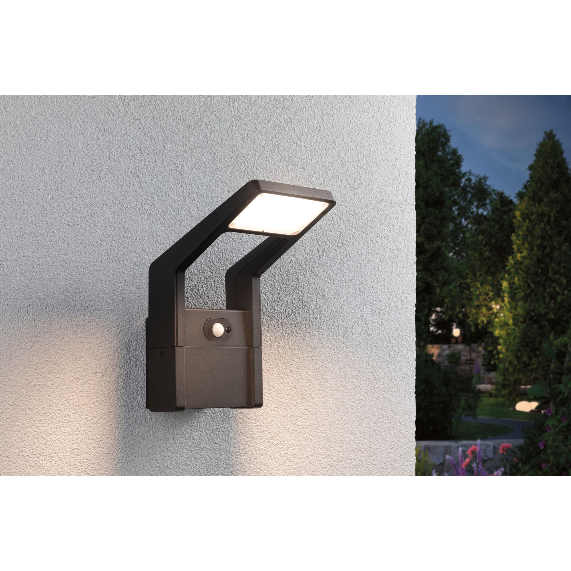 Fasadbelysning LED Paulmann Juntea Seawater Resistant med Skymningsstyrd rörelsedetektor IP44 230V