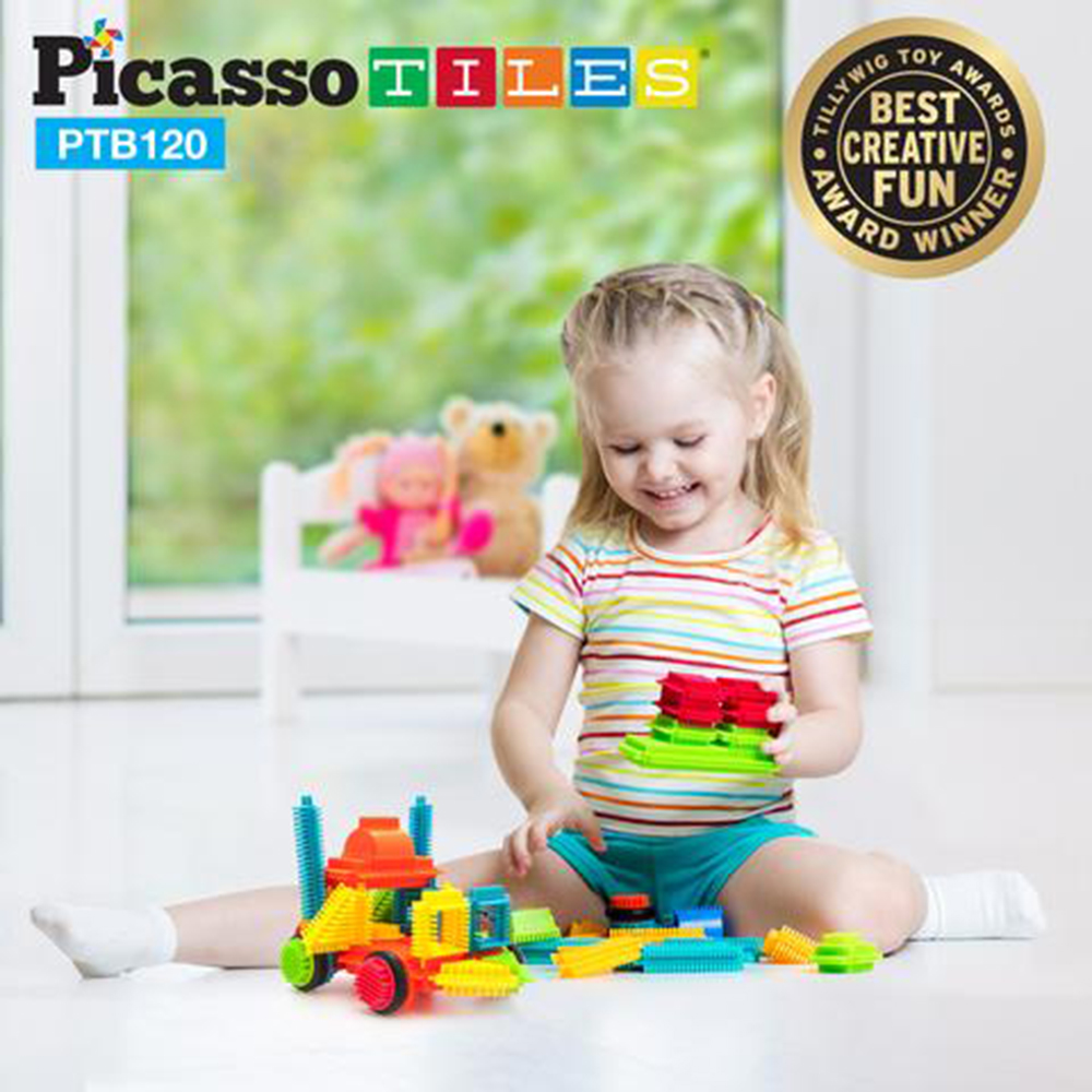 Byggbitar Picasso Tiles Bristle Blocks 120 Bitar