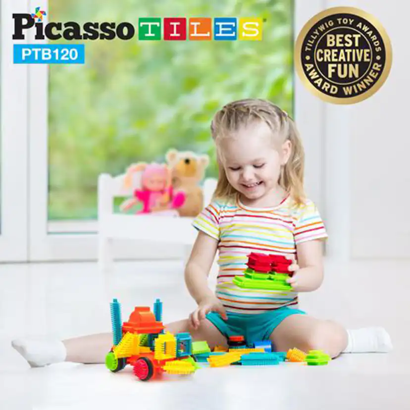 Byggbitar Picasso Tiles Bristle Blocks 120 Bitar