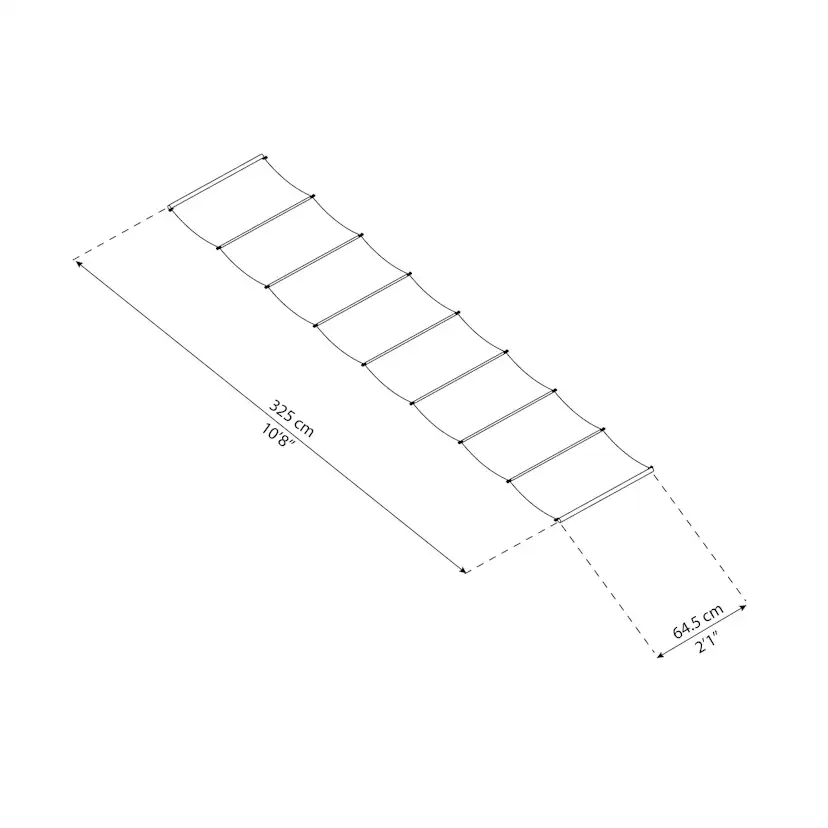Persienn Canopia by Palram Skuggkit Till Pergola Stockholm 3,4 x 5,9 m Vitt