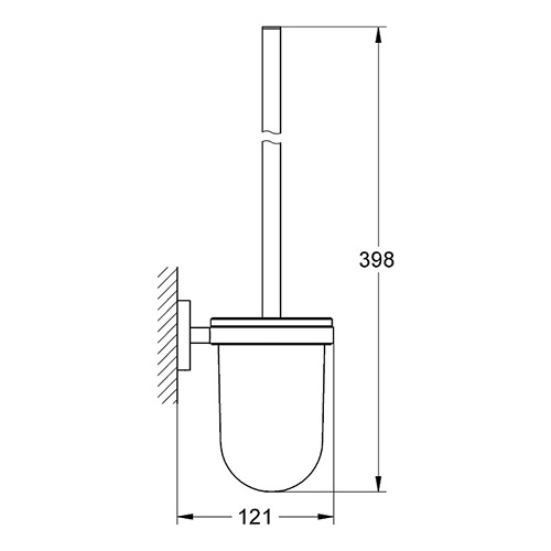 Toalettborste Grohe Essentials Vägghängd