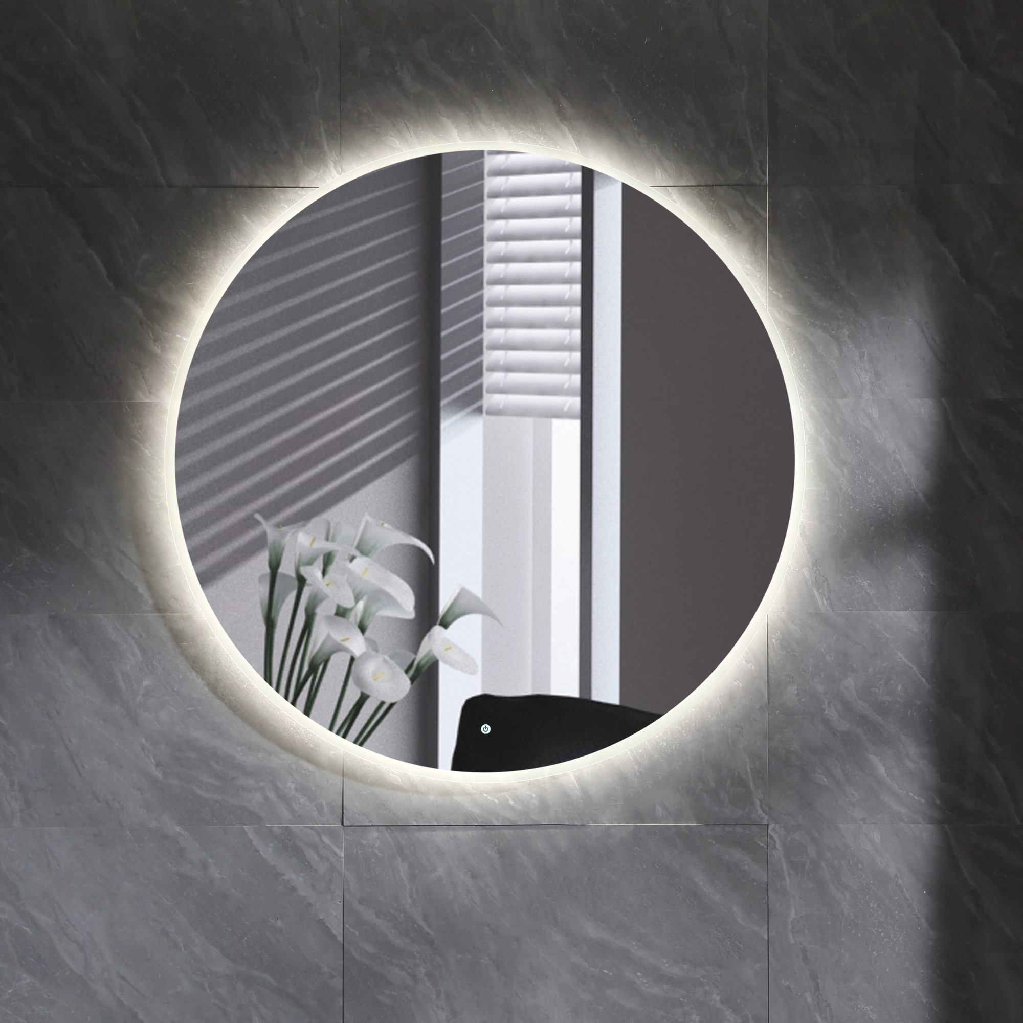 Tvättställsskåp Bathlife Eufori med Tvättställ och Spegel Skina