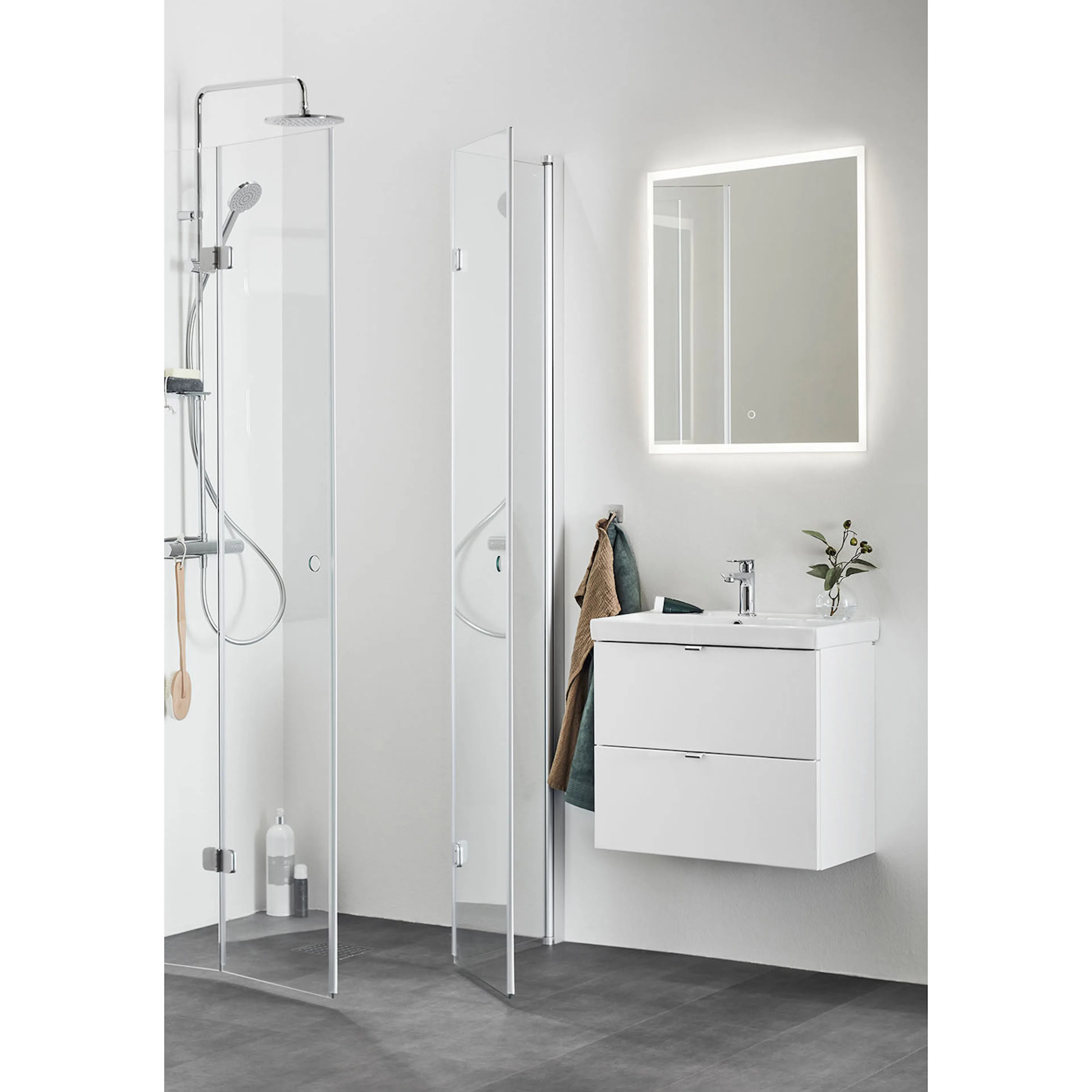TVÄTTSTÄLLSSKÅP NEAT LÅDOR VIT 550 MED TVÄTTSTÄLL B: 550 mm, Vit