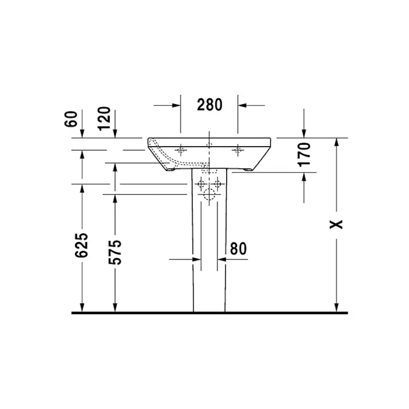Tvättställ Duravit DuraStyle 2319