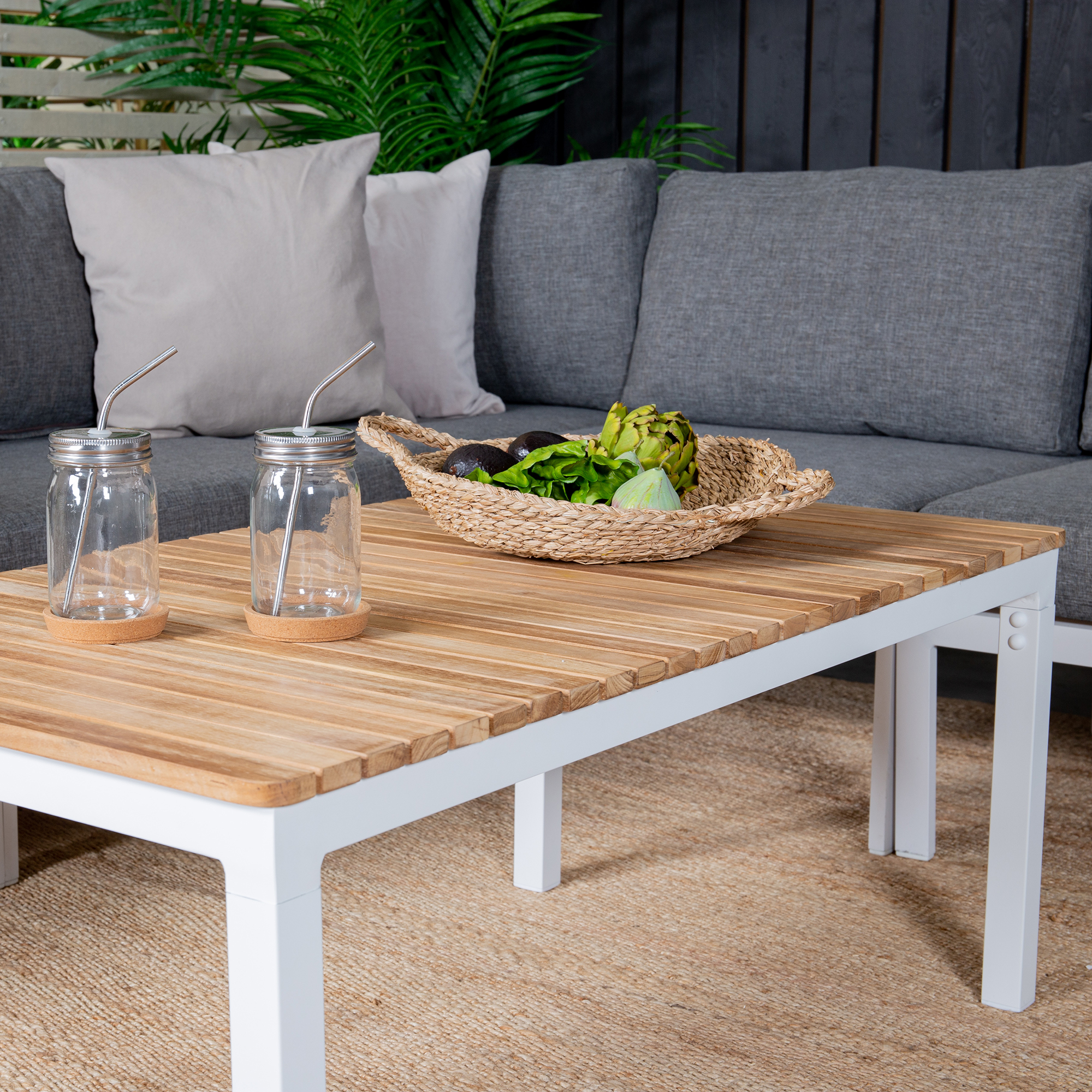 Loungegrupp Venture Home Copacabana med Belle Soffbord 3+2 Utomhus