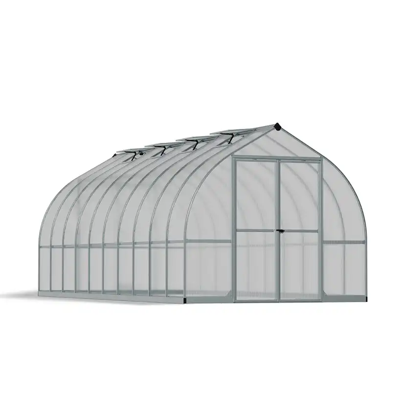 Växthus Canopia by Palram Bella Aluminiumram med UV-Skyddad Polykarbonat & Ventilationsfönster, 14,7 m²