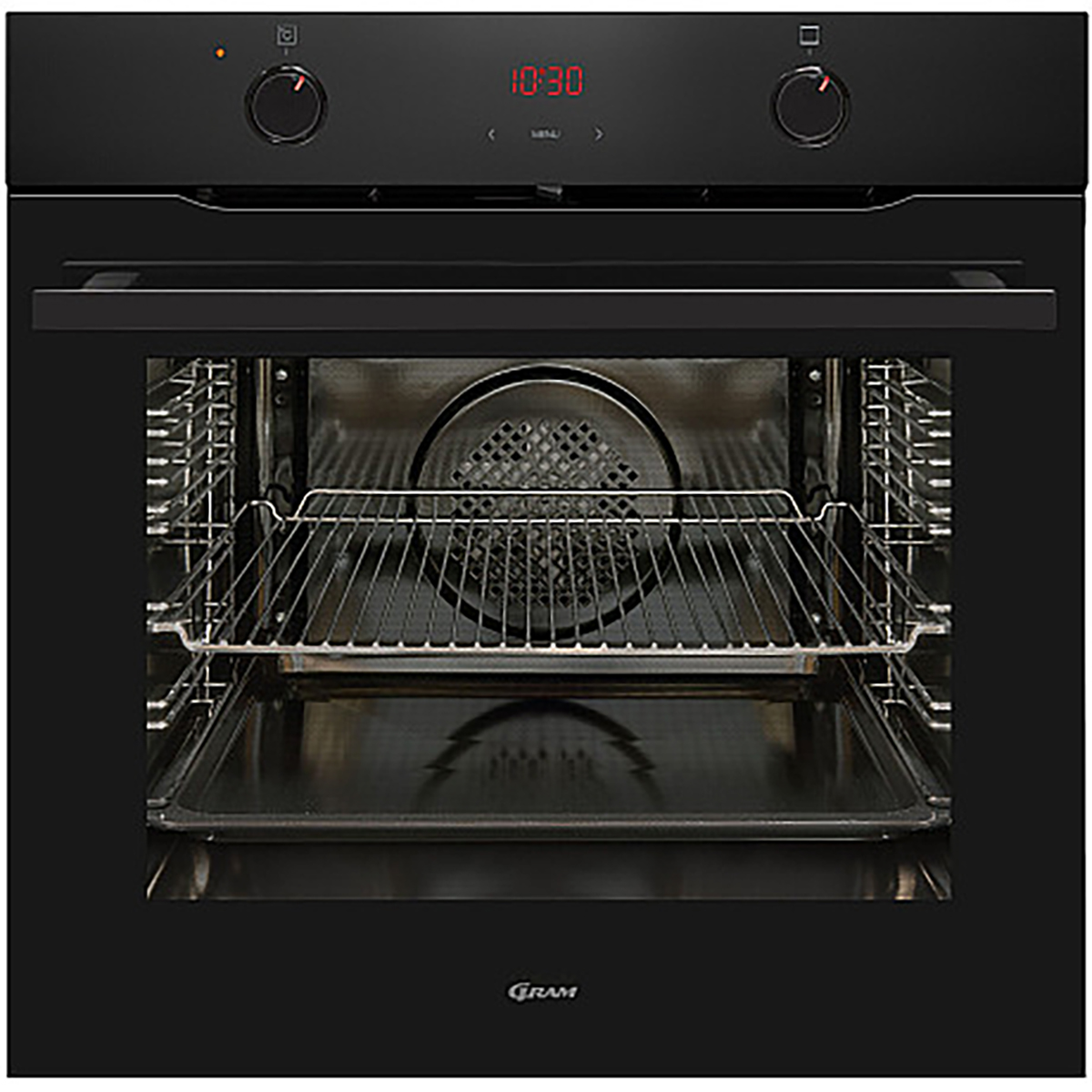 Inbyggnadsugn Gram IO20642-92 B Svart med Ångrengöring
