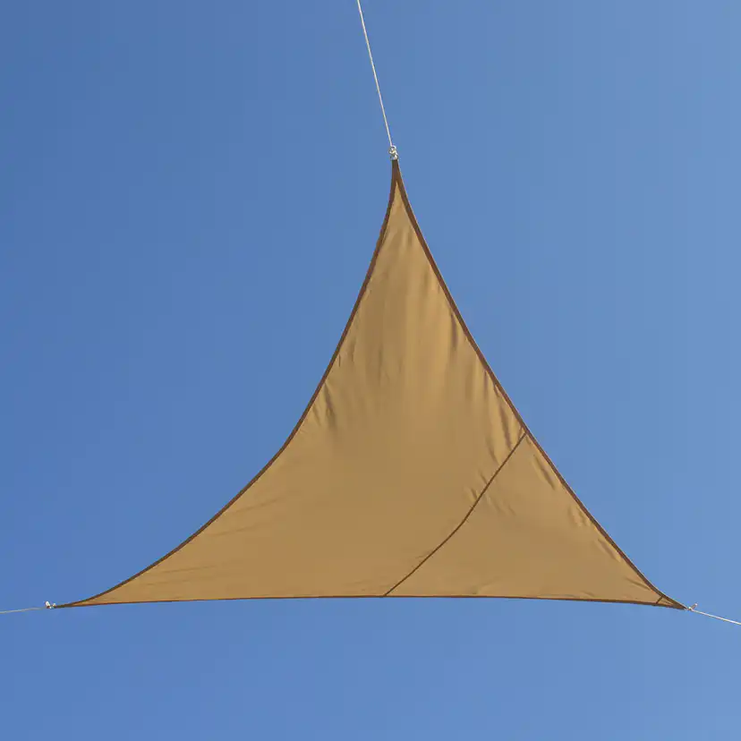 Solsegel triangel 5*5*5 beige Beige, 5x5