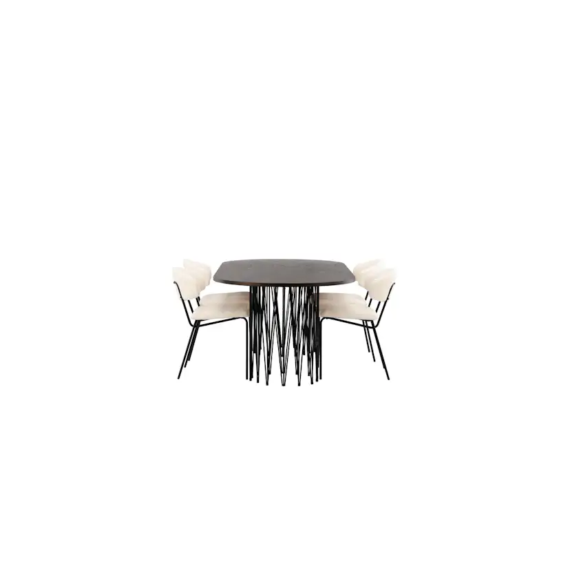Matgrupp furniture/fashion Stone med 4 Chico Stolar