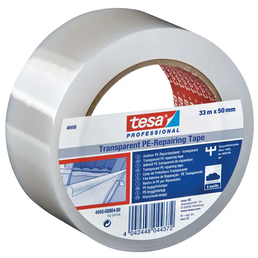 Byggfolietejp Tesa 50 mm x 33 m UVB 4668