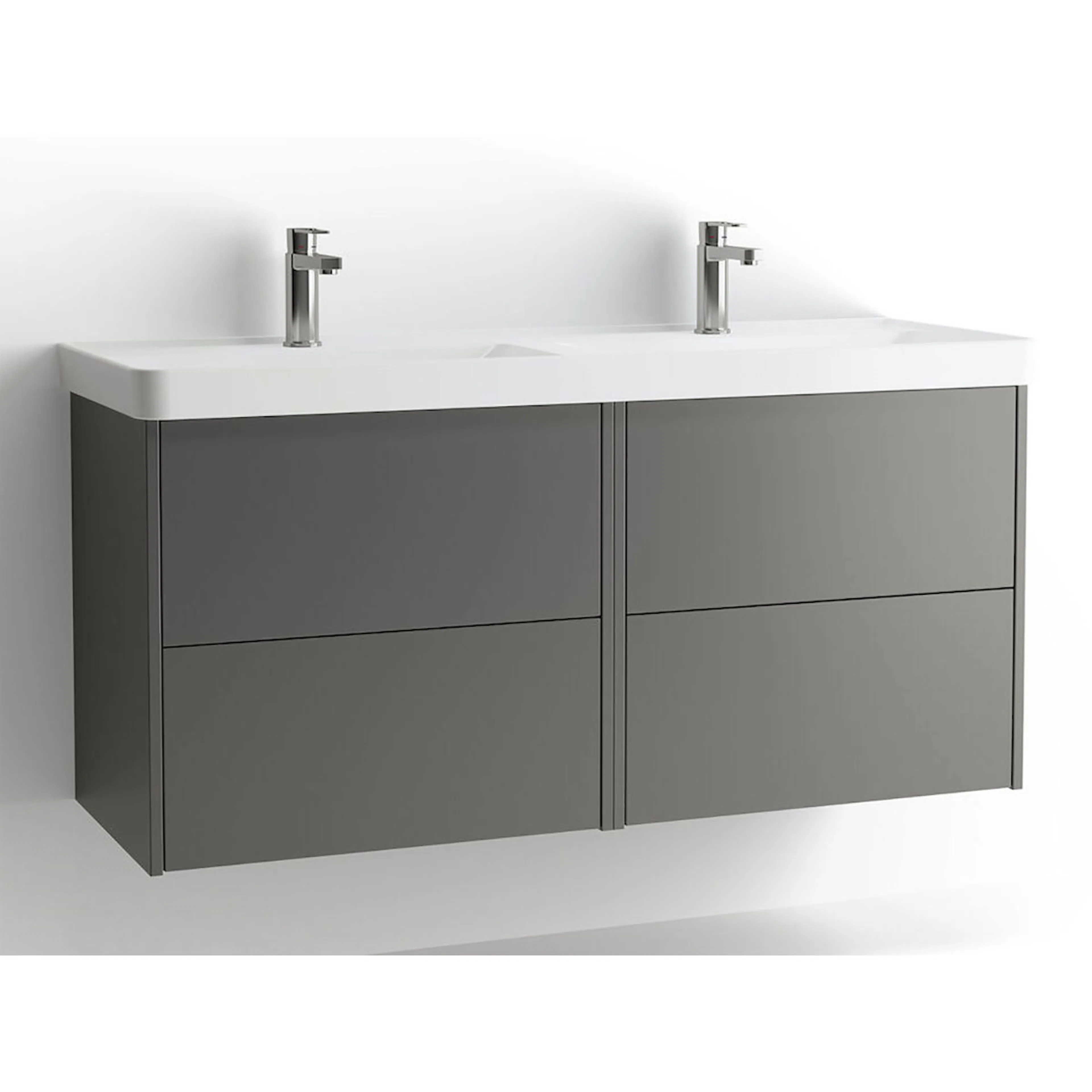 Tvättställsskåp Vedum Mezzo Frame 1200 Dubbel med 4 Lådor