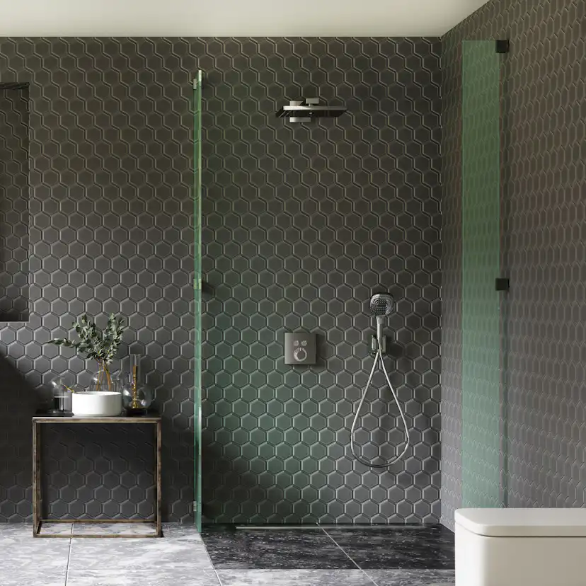 Inbyggnadspaket Dusch Hansgrohe Raindance E Select Takdusch: Vägganslutning