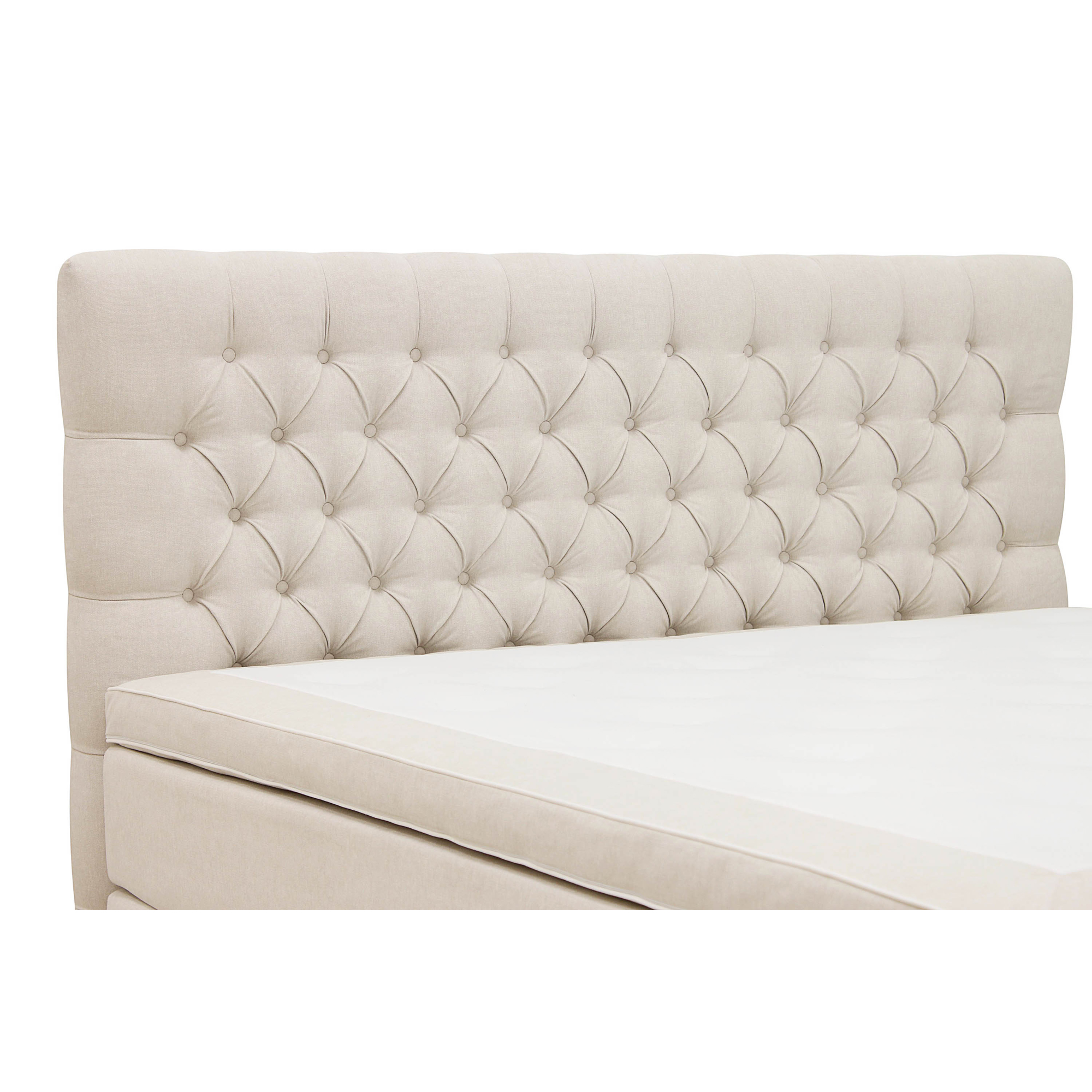 Hilton Lyx Komplett Sängpaket 180x200 cm Kontinentalsäng med Ljusbeige