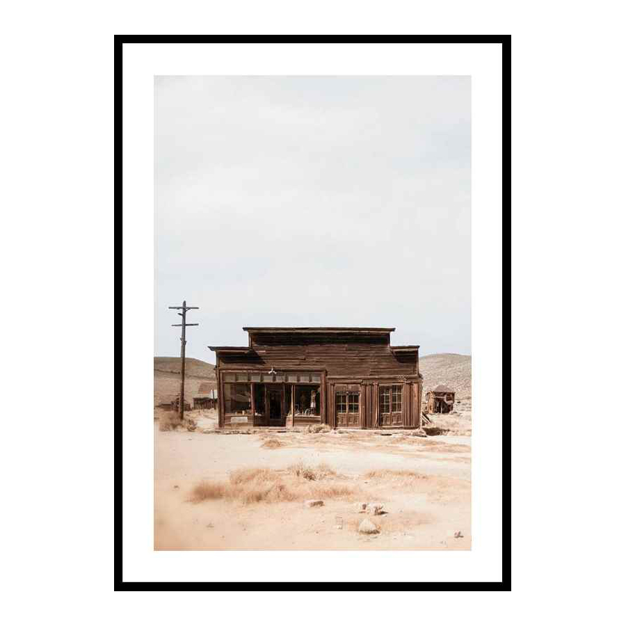 Poster Gallerix Wooden House In Desert