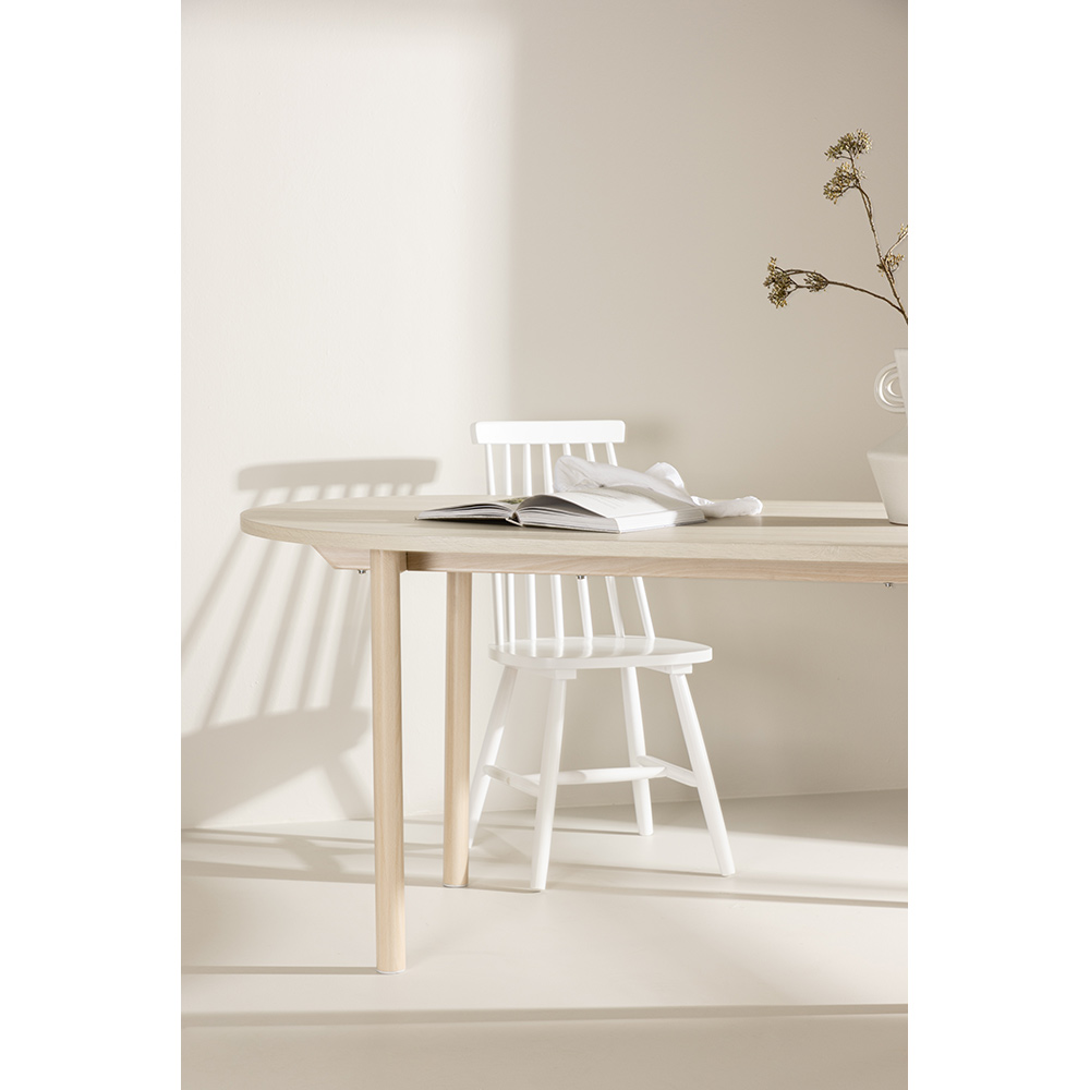 Andy Dining Table 90x180 cm  -  / Whitewash Vittvätt
