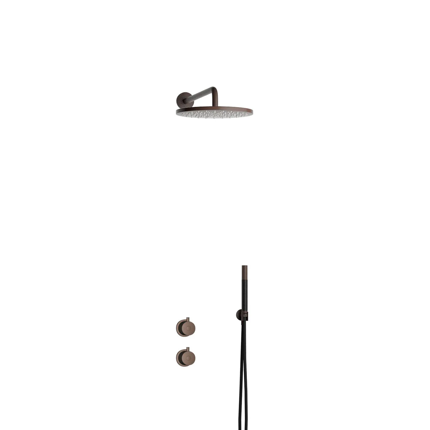 Takduschset Tapwell BOX7268 Round ED2 för Inbyggnad