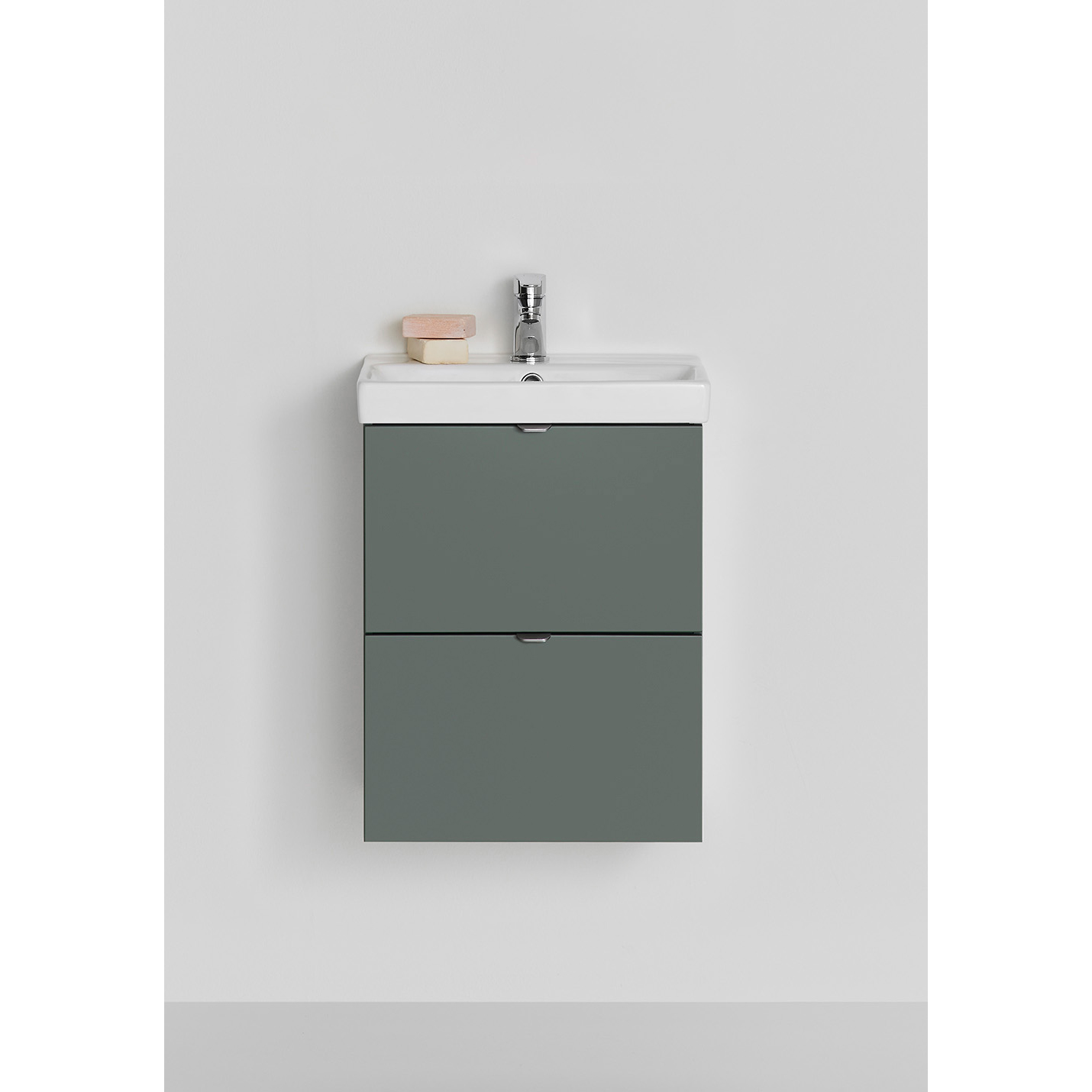 KOMMOD NEAT LÅDOR GRÖN 420 MED TVÄTTSTÄLL B: 420 mm, Grön