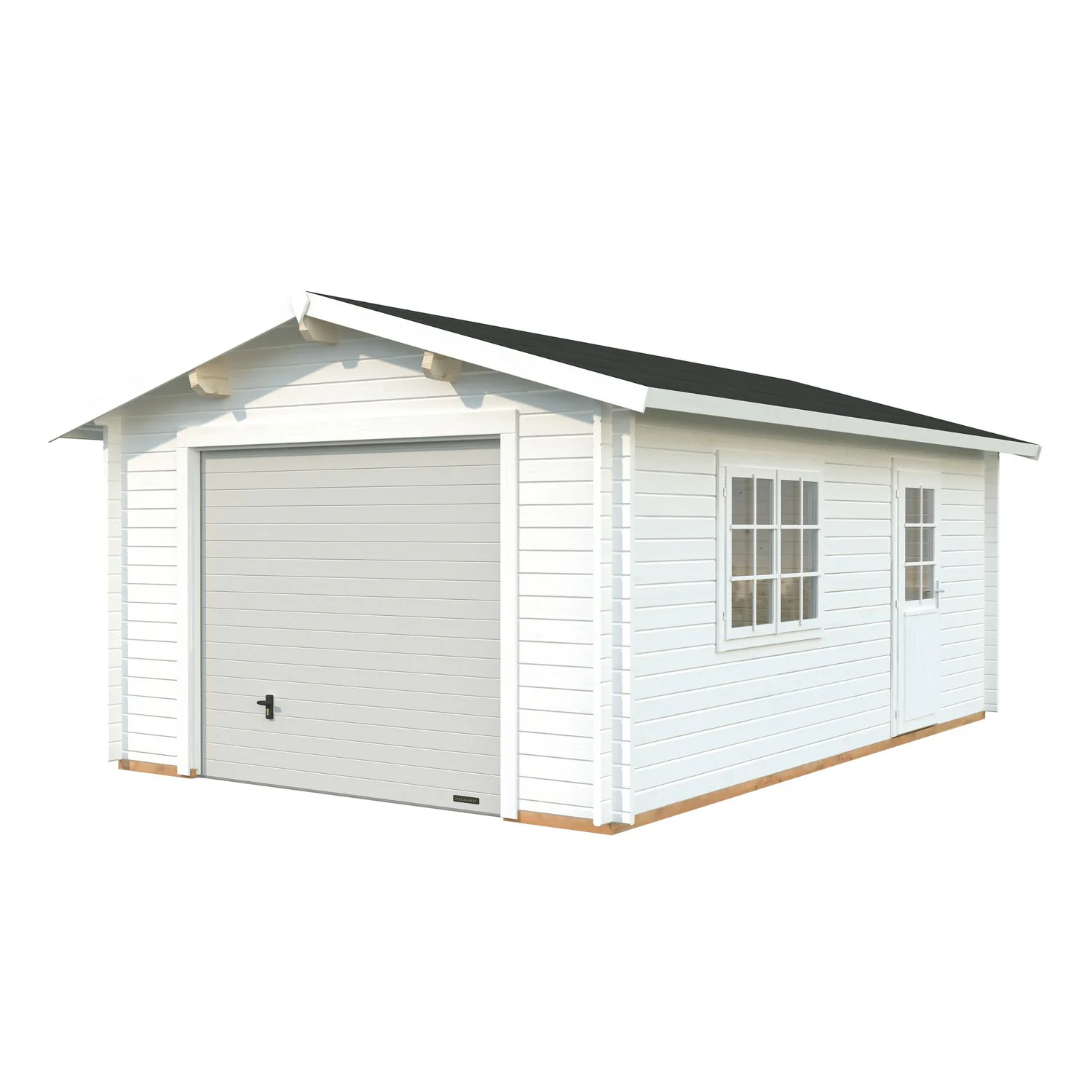 Roger 19,0 m2 mit Sektionaltor PNT9016W2 Vit