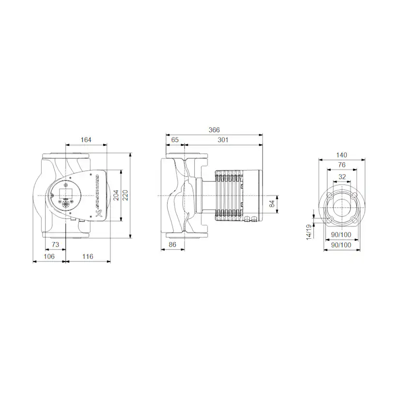 Cirkulationspump Grundfos Magna3 F