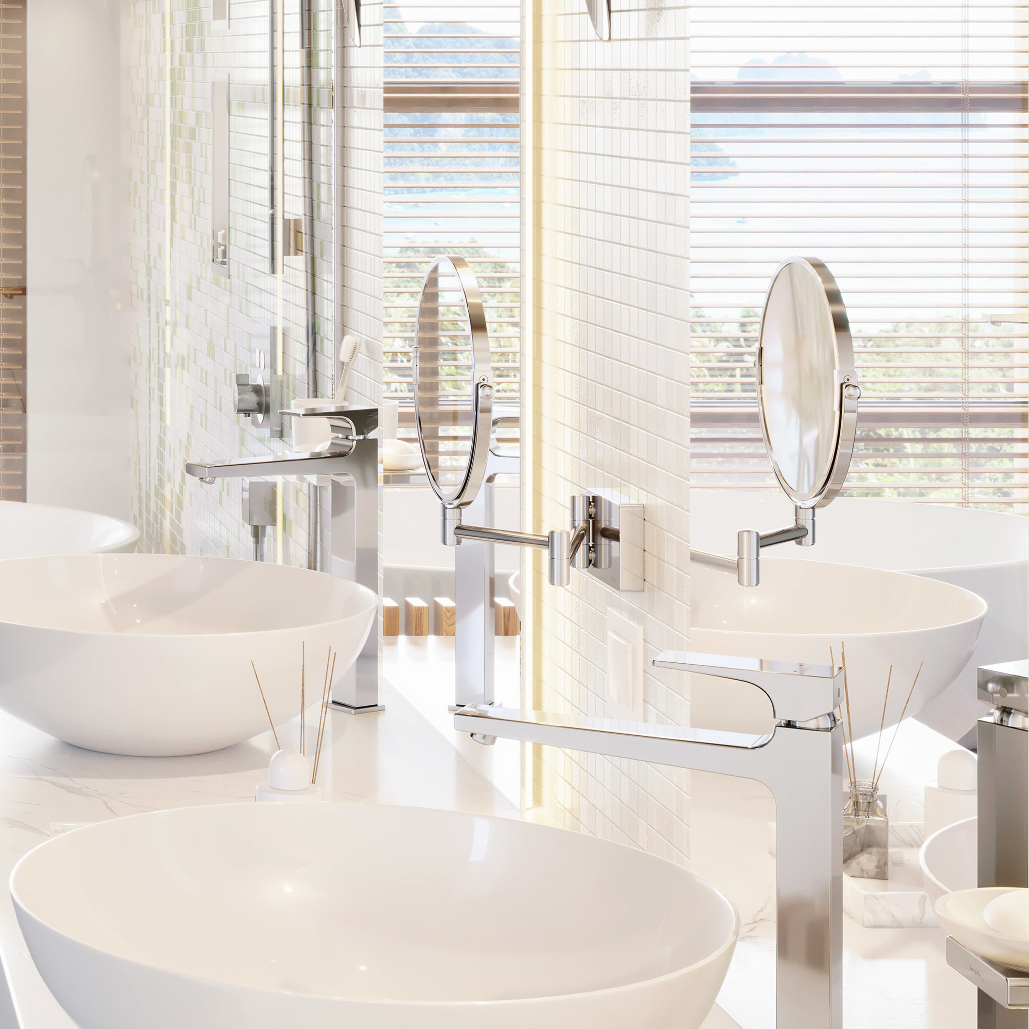 Rakspegel Hansgrohe AddStoris