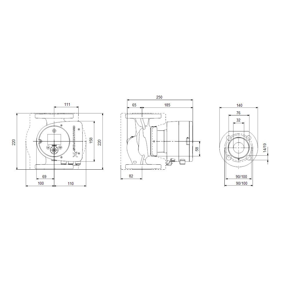 Cirkulationspump Grundfos Magna3 F