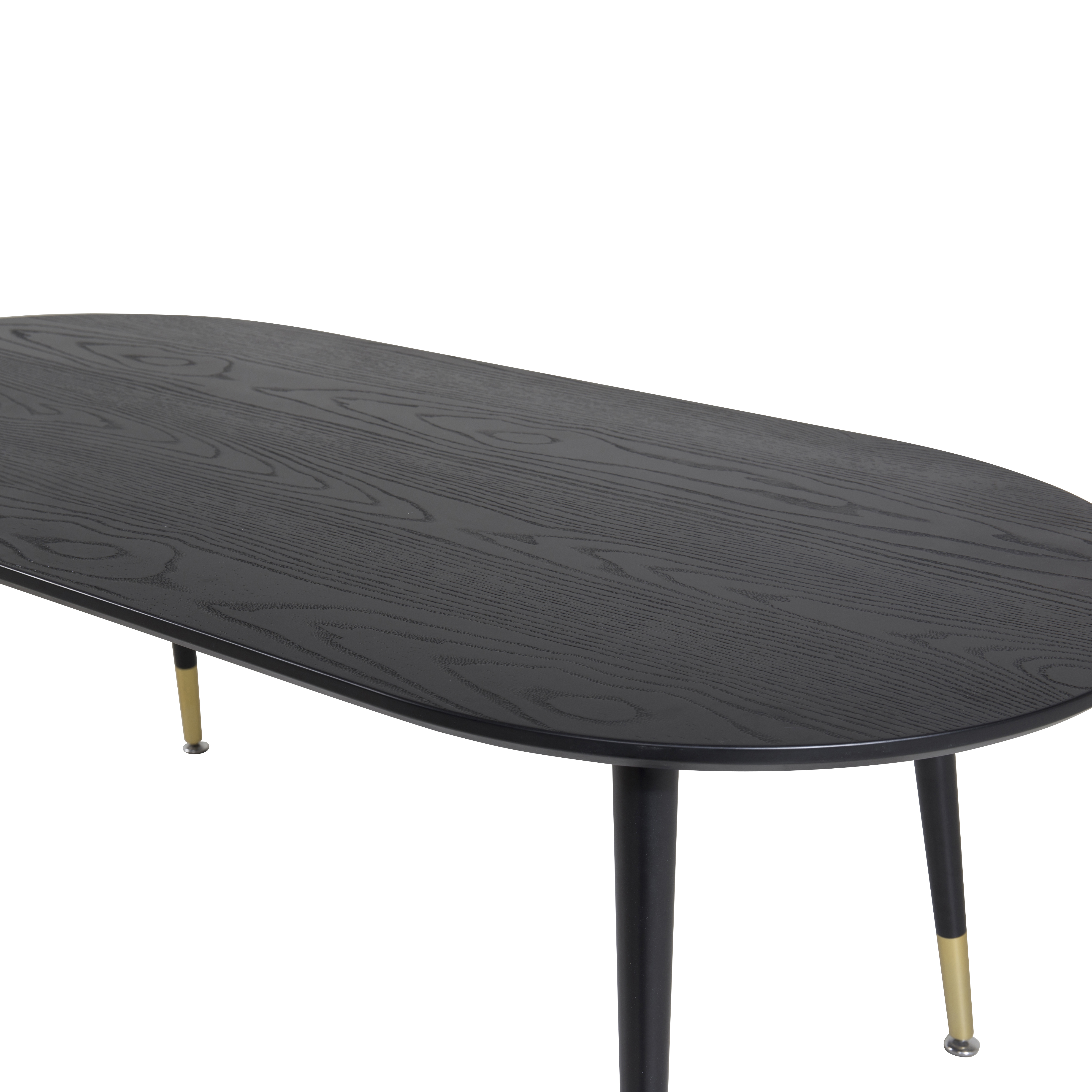 Soffbord Venture Home Dipp Svart/Mässing Ovalt Vardagsrumsbord