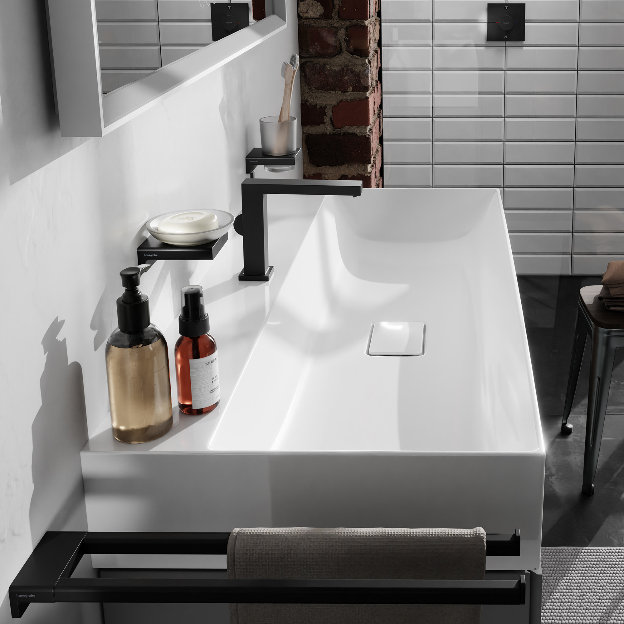 Handdukshängare Hansgrohe AddStoris 41770 445 mm
