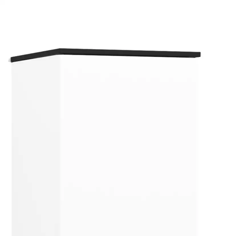 Toppskiva 35x35 Svart Ask Svart Ask