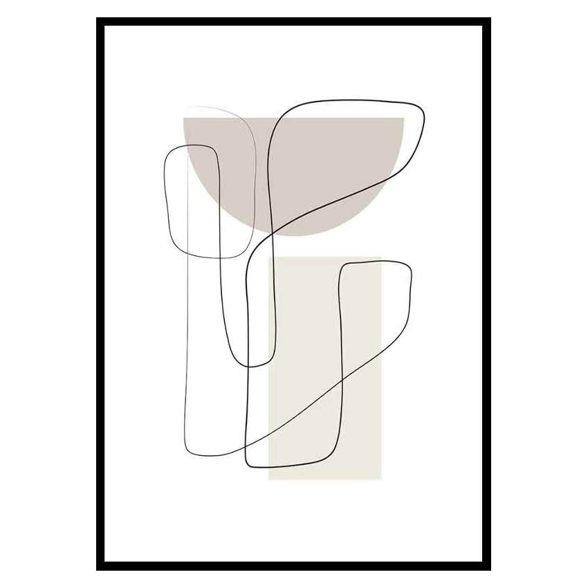 Poster Gallerix Art des Lignes No2