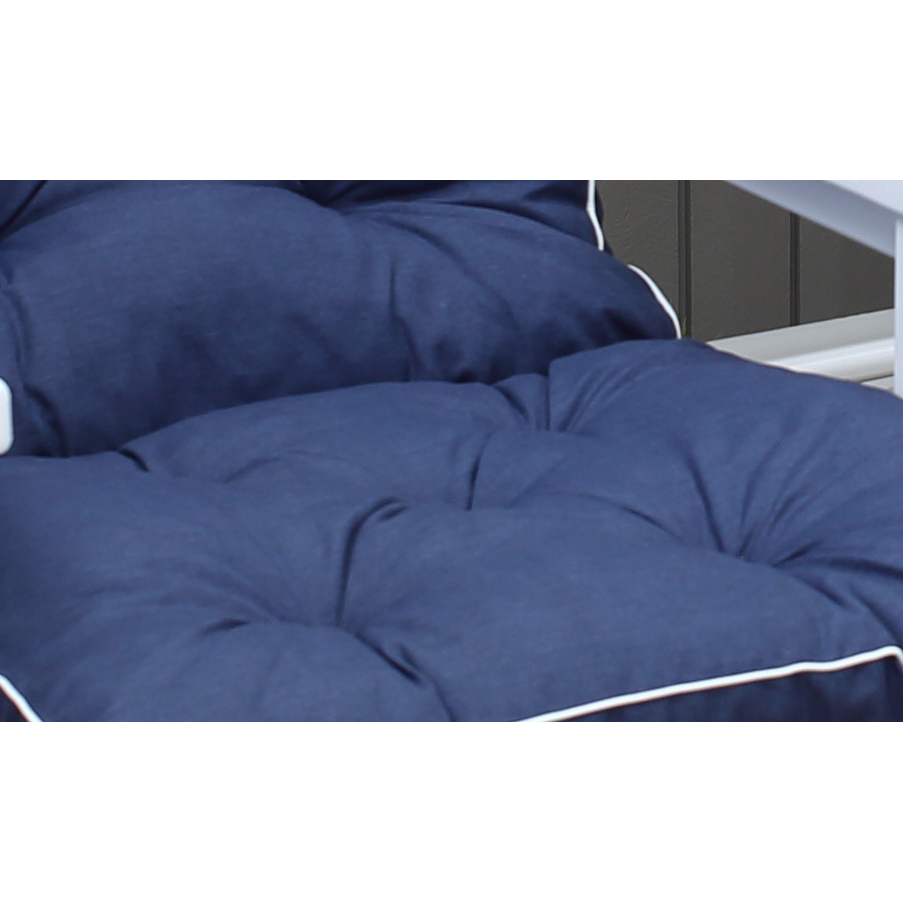 MALMÖ high-back cushion, blue, 2-pack Blå