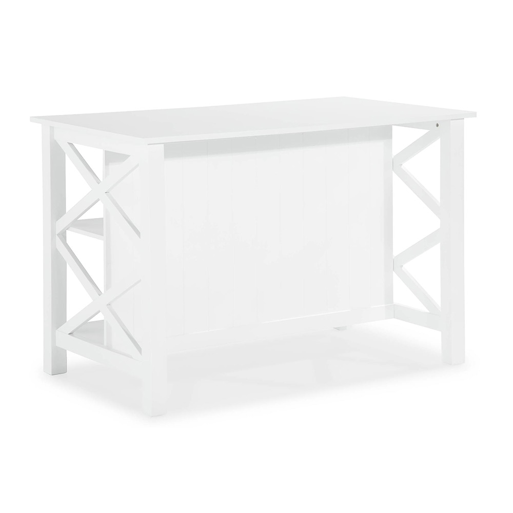 Köksö In Living Milla Vit MDF 135x80x90 cm Fristående med Förvaring