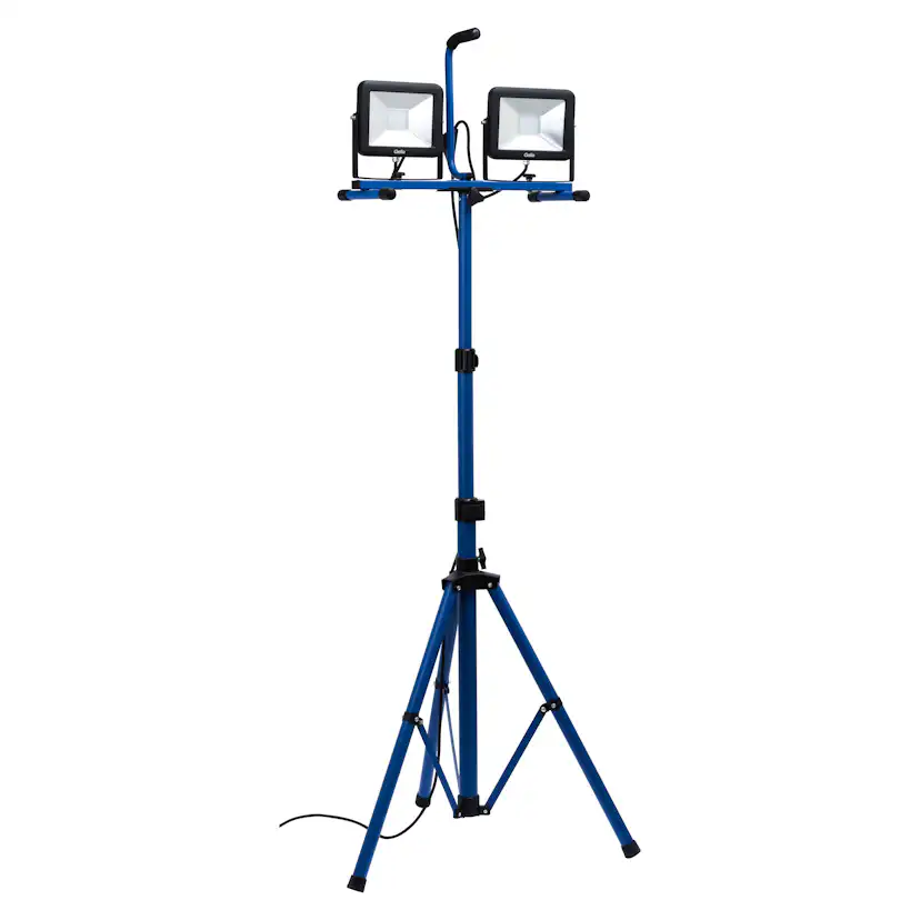 Arbetslampa Gelia LED 2x50W Teleskopstativ 3 m Kabel