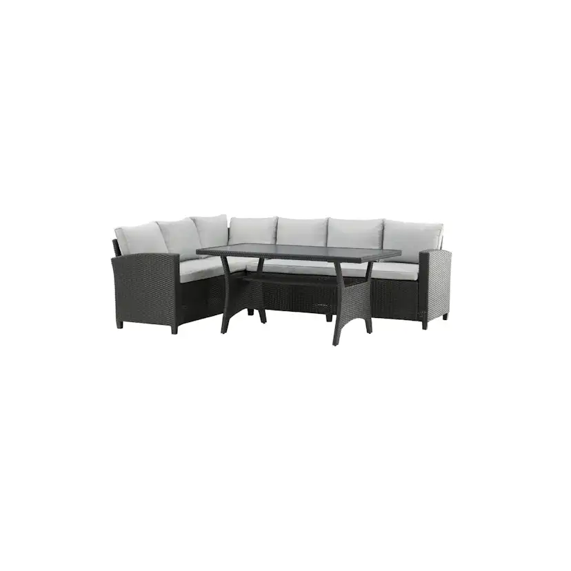 Brentwood Corner sofa - Black/Grey Svart/Grå