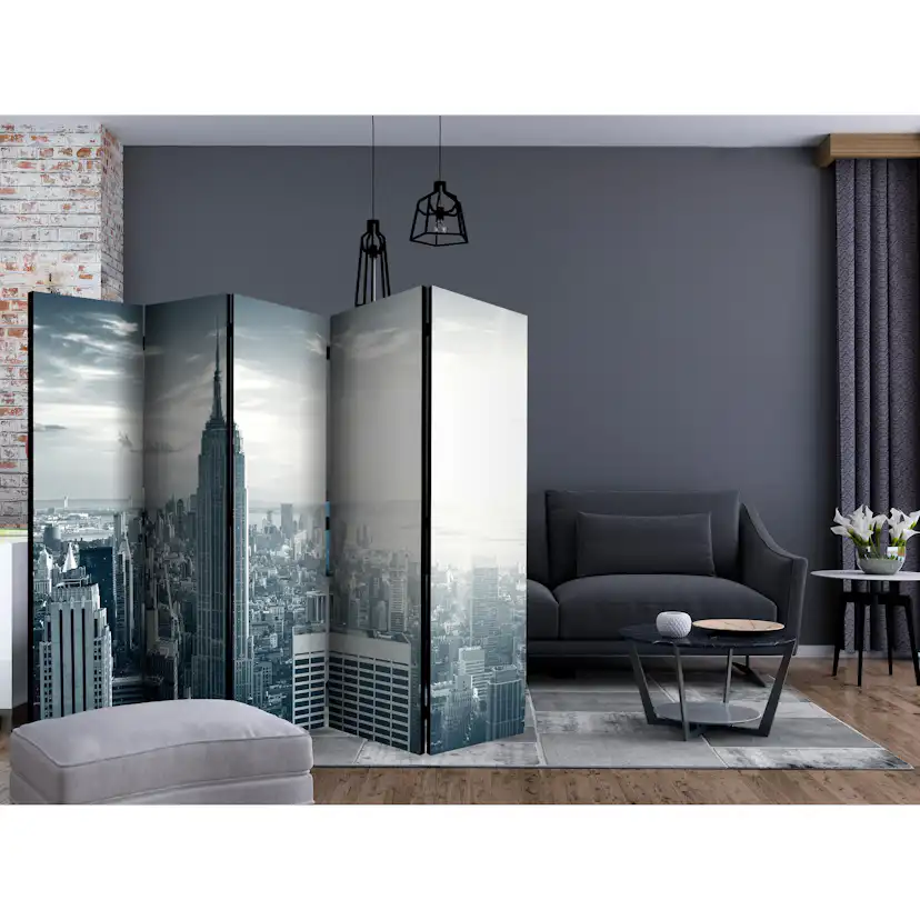 Rumsavdelare Skärmvägg Arkiio Amazing View to New York Manhattan at Sunrise II 225x172 cm