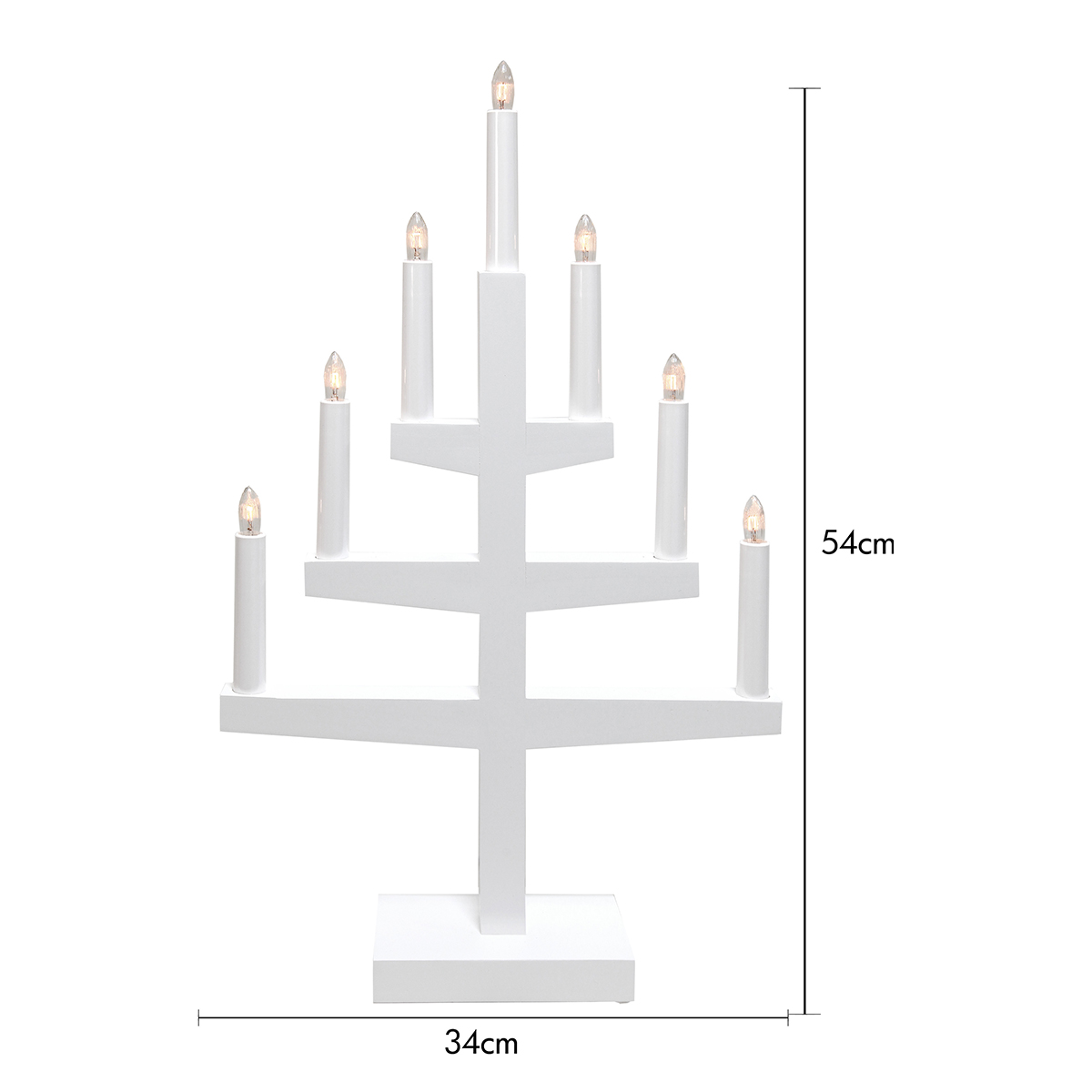 Ljusstake Star Trading Trapp 7-armad Adventsljusstake
