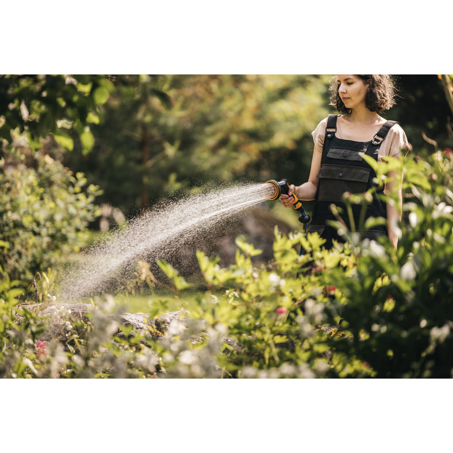 Bevattning Fiskars Slangkoppling Multifunktionell Sprinklerpistol