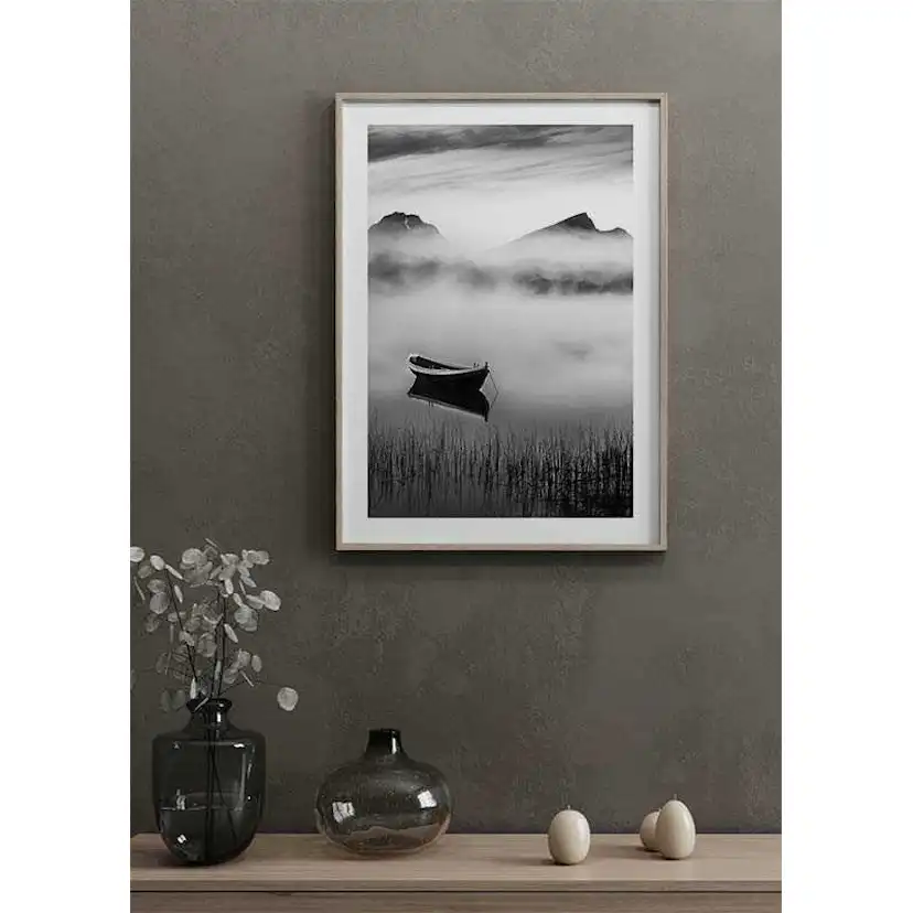 Poster Gallerix Boat In Mist