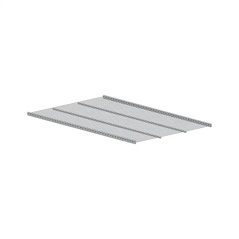 Trådhylla silver 916X405 Silver, 405 mm