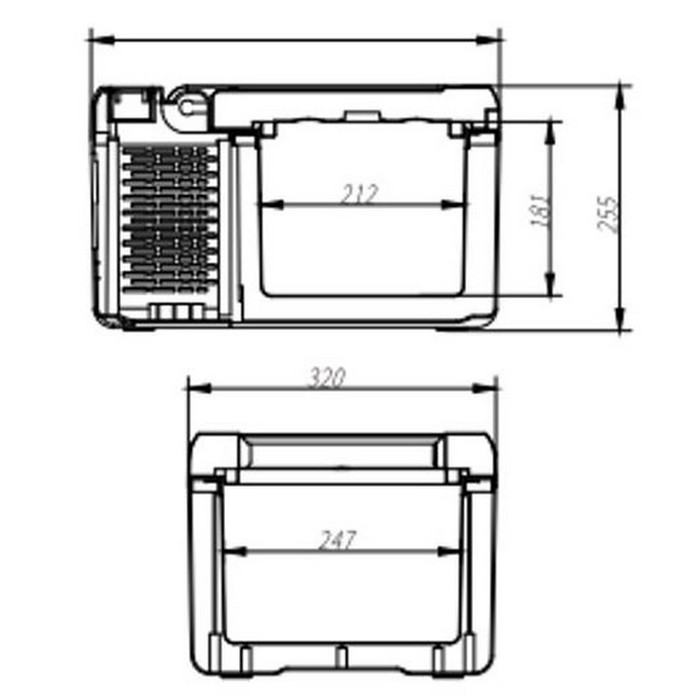 Campingkyl Frezzer Pro 9L 12/24V med Frys