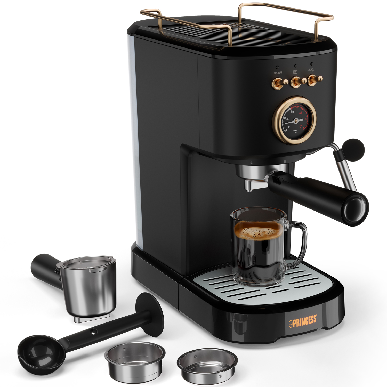 Espressomaskin Princess Manuell 1100W