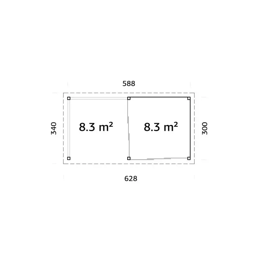 Uterum Palmako Lenna 16,6 m2 Set 403 Slide