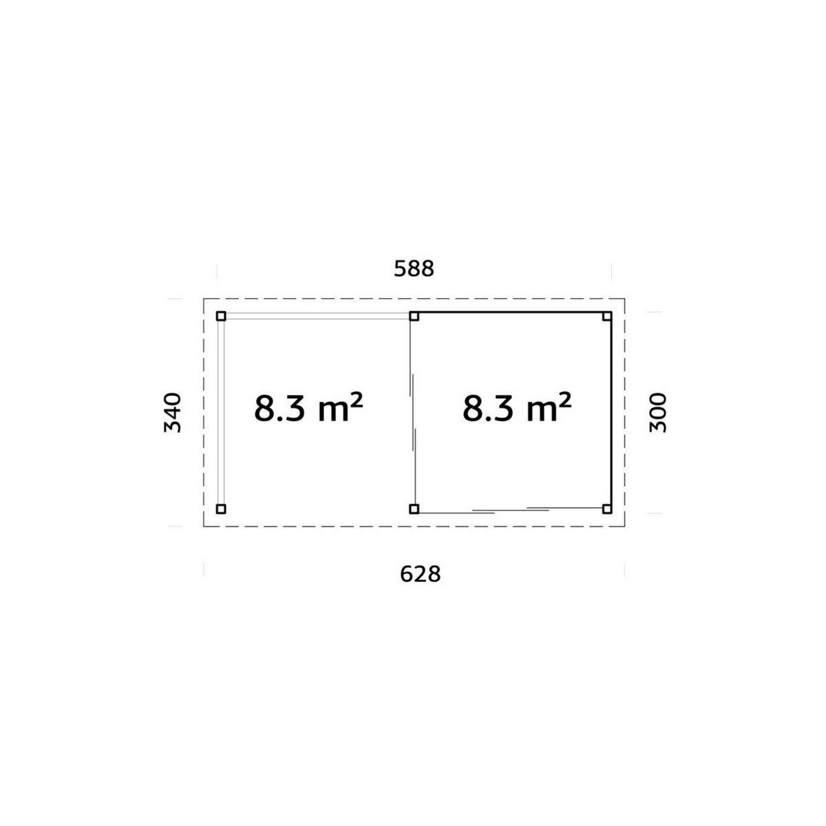 Uterum Palmako Lenna 16,6 m2 Set 403 Slide