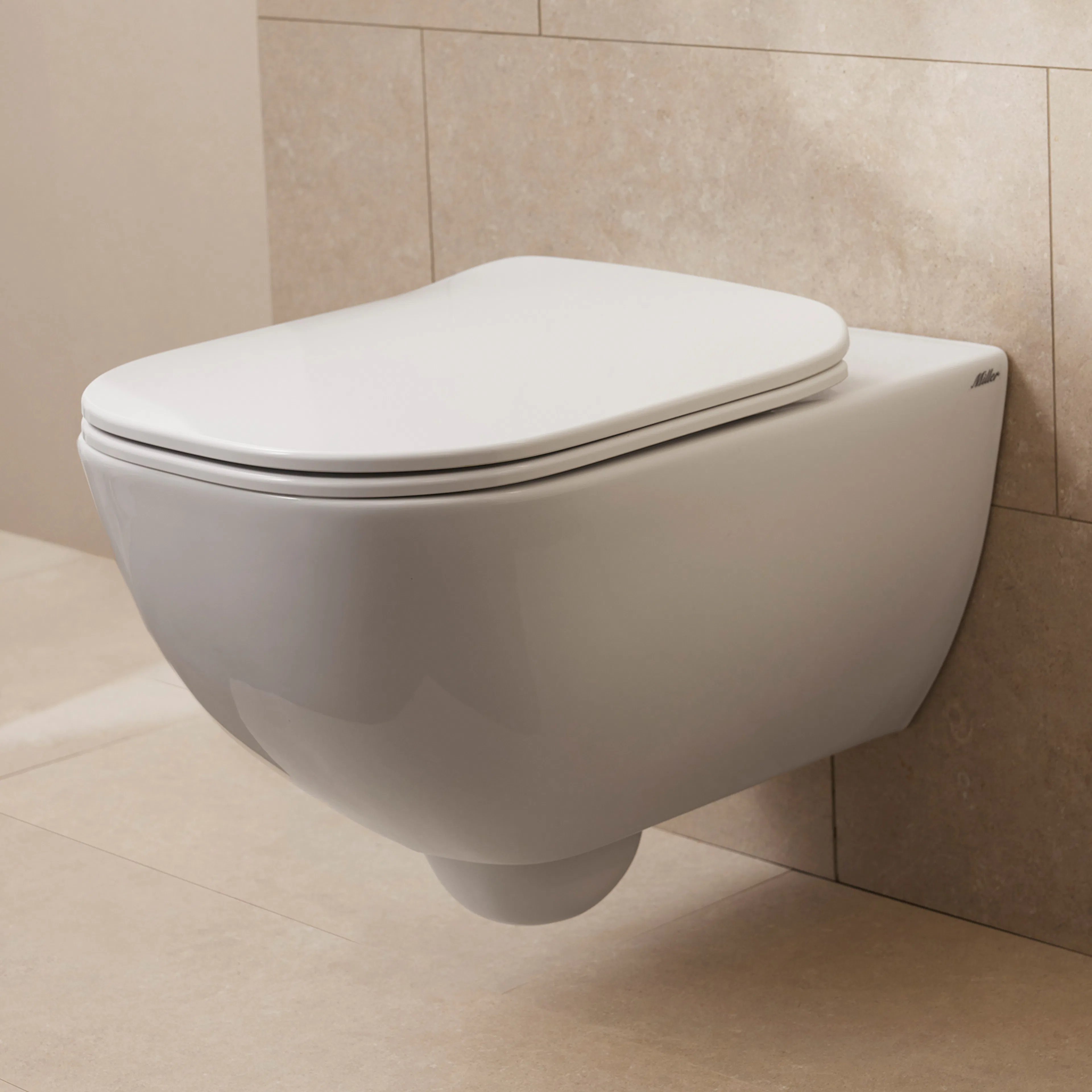 Vägghängd WC Set Edge/Bloc Blank Vit Vit Blank