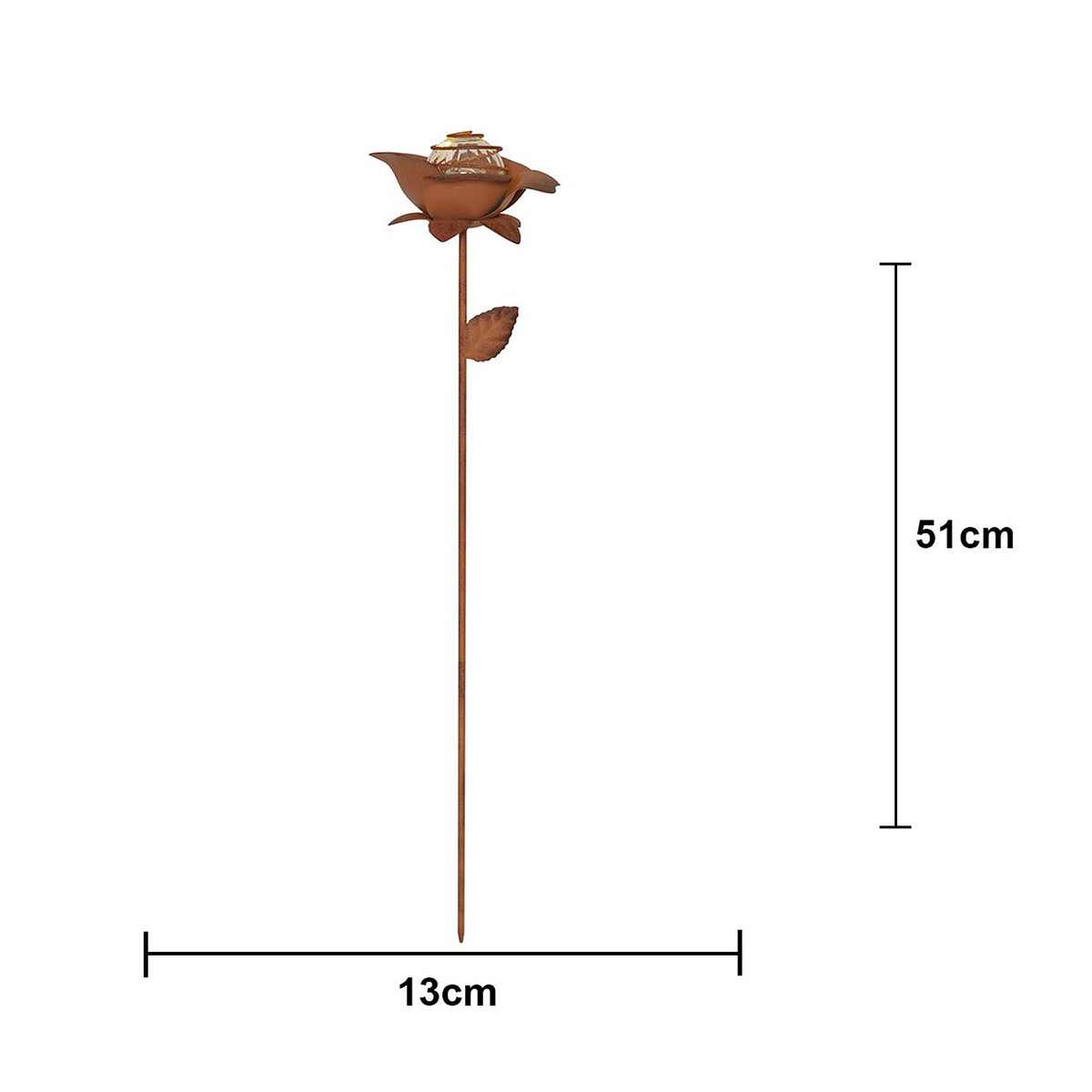 Solcellsdekoration Star Trading Oxida LED 2-pack Blommor