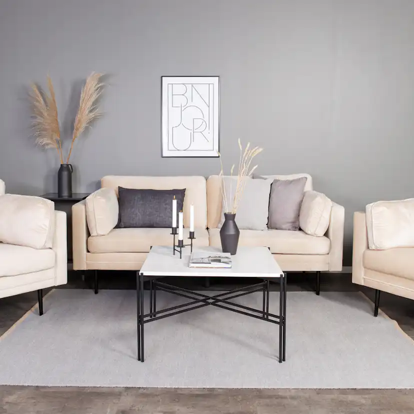 3-sitssoffa Venture Home Boom Sammet