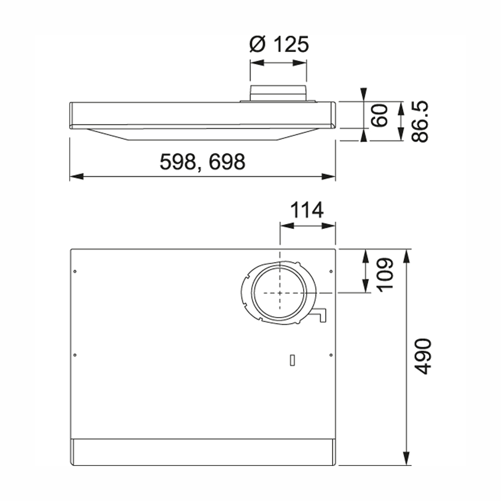 Köksfläkt Franke 1200B-10 60 cm Spirit Vit